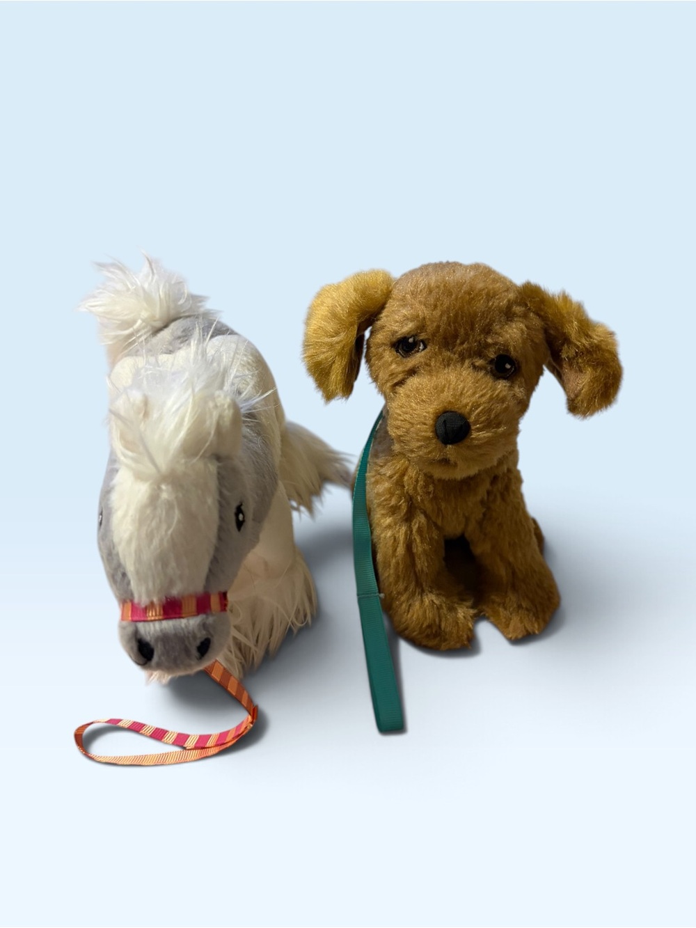 American Girl Plush Brown Dog and Pony  - Soft Pet Plush